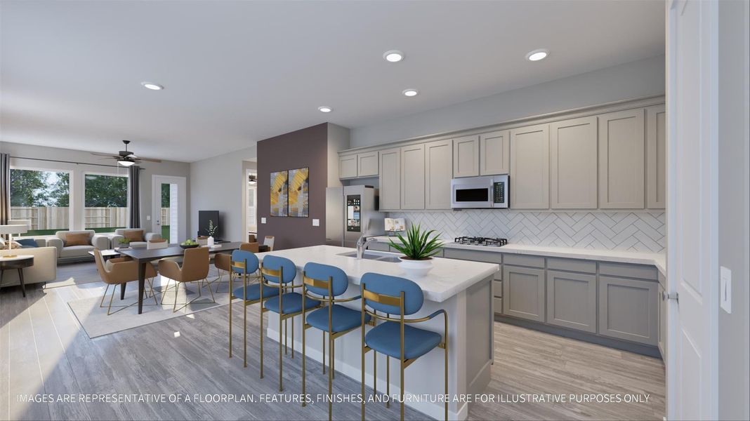 Furnished interior view inside a new home in La Segarra 40', Brookshire (Image 18).