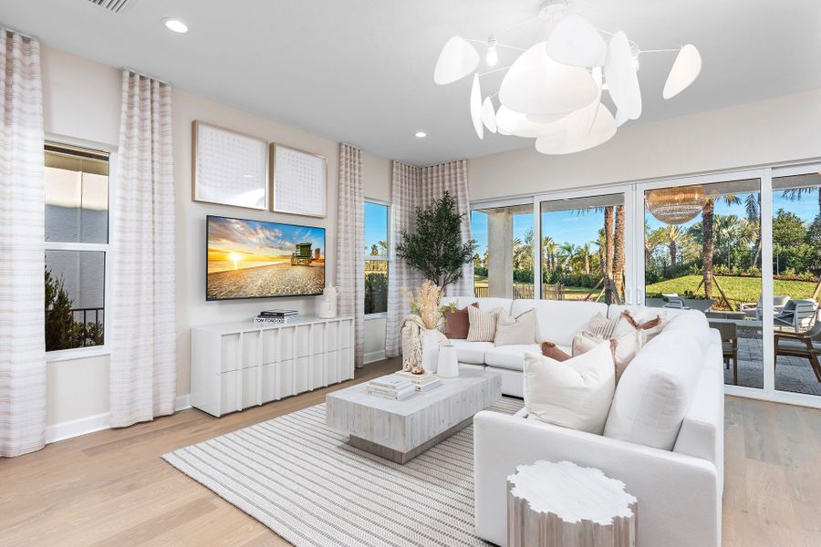 Representative furnished interior of a home built from the Elena by GL Homes in Valencia Ridge (55+), Wesley Chapel (Image 11).