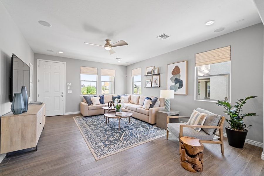 Furnished interior view inside a new home in Rancho Mercado, Surprise (Image 4).