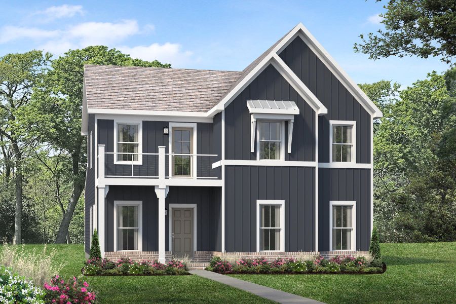 Representative exterior photo of a completed home built from the Alexander by Parkside Builders in The Woods, Gallatin, TN (Image 7).