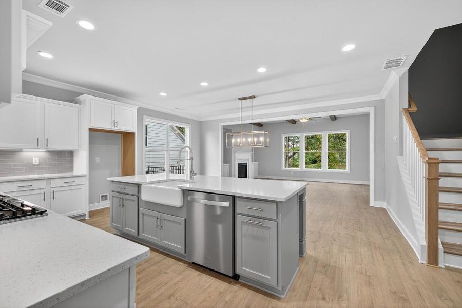 Furnished interior view inside a new home in Hemingway, Flowery Branch (Image 8).