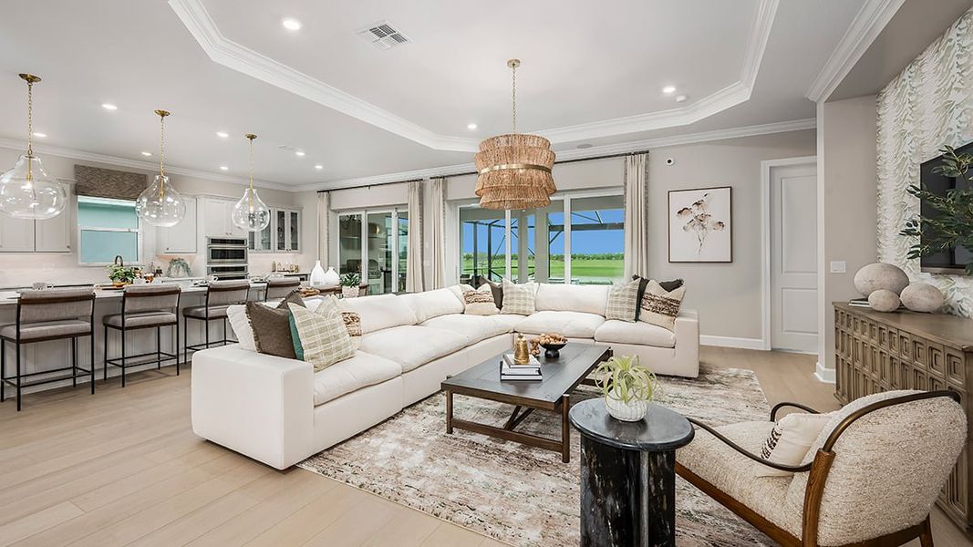 Representative furnished interior of a home built from the Pallazio by Taylor Morrison in Astor Creek Golf and Country Club, Port St. Lucie (Image 10).
