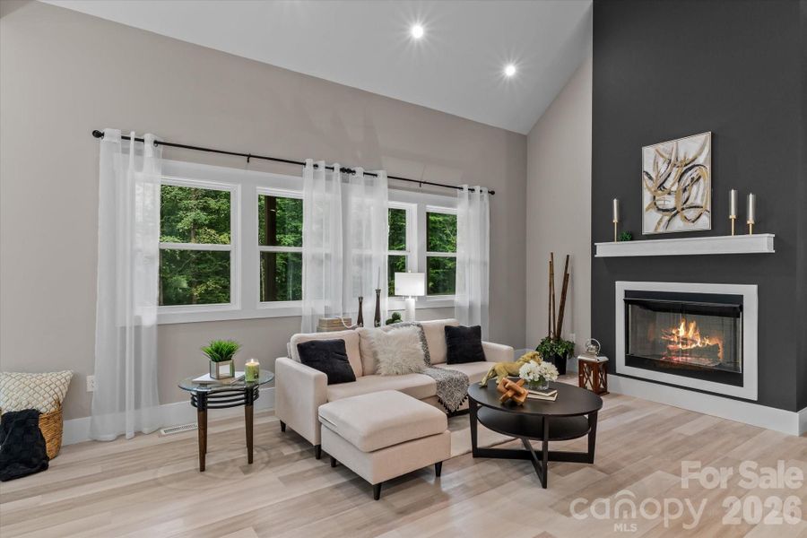 Furnished interior view inside a new home in , Iron Station (Image 15).