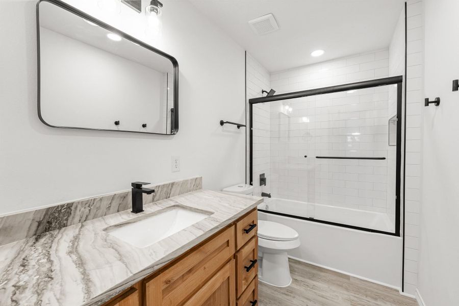 Furnished interior view inside a new home in , Point Blank (Image 14).