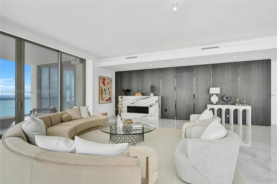 Furnished interior view inside a new home in The Estates at Acqualina, Sunny Isles Beach (Image 23). Furnished interior view inside a new home in The Estates at Acqualina, Sunny Isles Beach (Image 23).