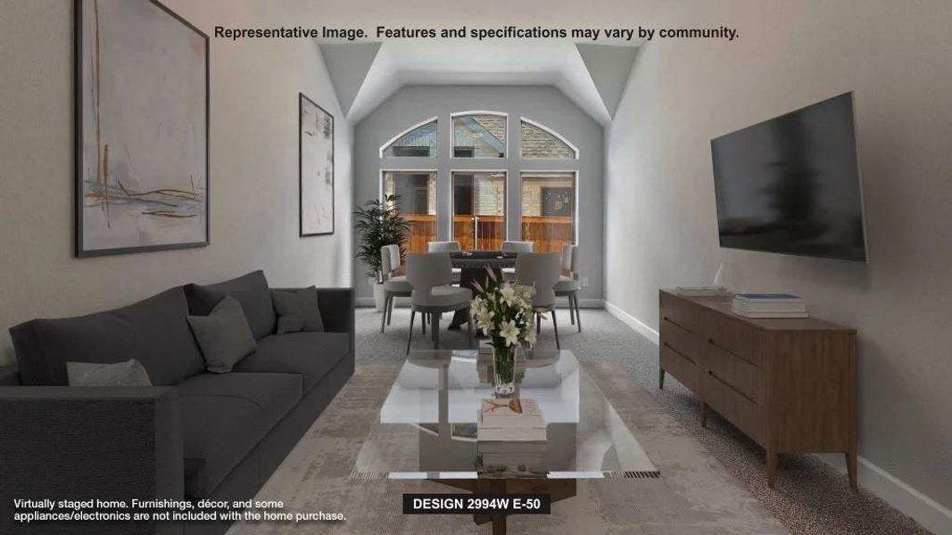 Furnished interior view inside a new home in Landmark, Denton (Image 5).