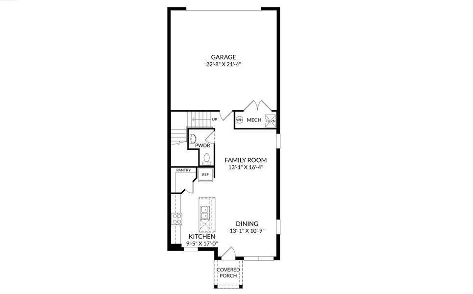 2D floor plan layout for the Logan by Stanley Martin Homes in Avalon Park Wesley Chapel Single Family Homes, Wesley Chapel, FL (Image 4).