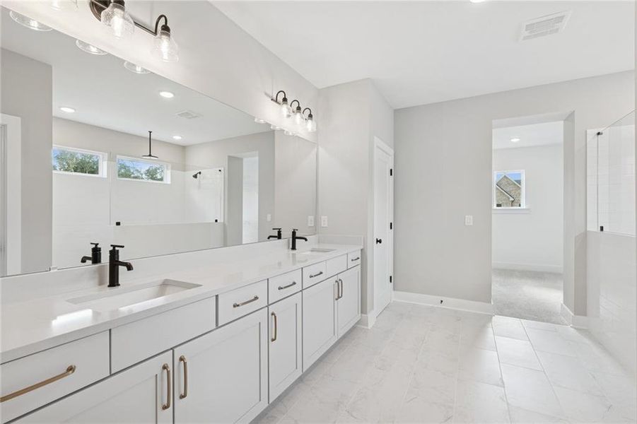 Furnished interior view inside a new home in Settingdown Farms, Cumming (Image 6).