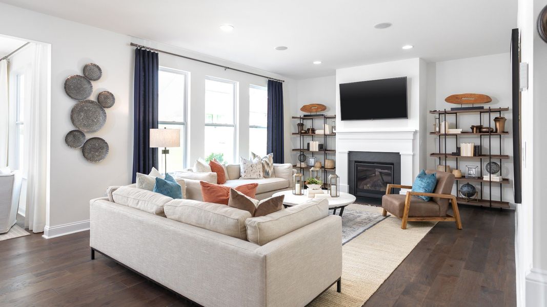 Representative furnished interior of a home built from the Drayton by DRB Homes in Farms at Bellingham, Mooresville (Image 9). Representative furnished interior of a home built from the Drayton by DRB Homes in Farms at Bellingham, Mooresville (Image 9).