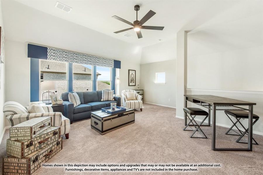 Furnished interior view inside a new home in Abe's Landing, Granbury (Image 6). Furnished interior view inside a new home in Abe's Landing, Granbury (Image 6).