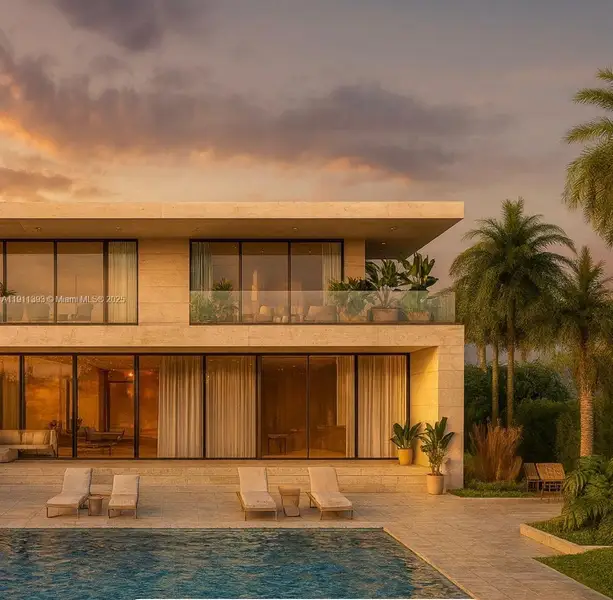 Exterior details and patio area of a home in , Miami Beach (Image 3).