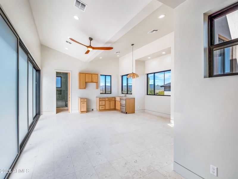 Inside the guest house Inside the guest house