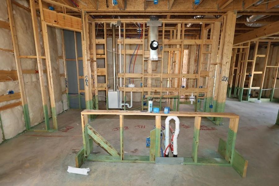 In-progress construction of a new home in Grange 45' Homesites, Katy, TX (Image 30).