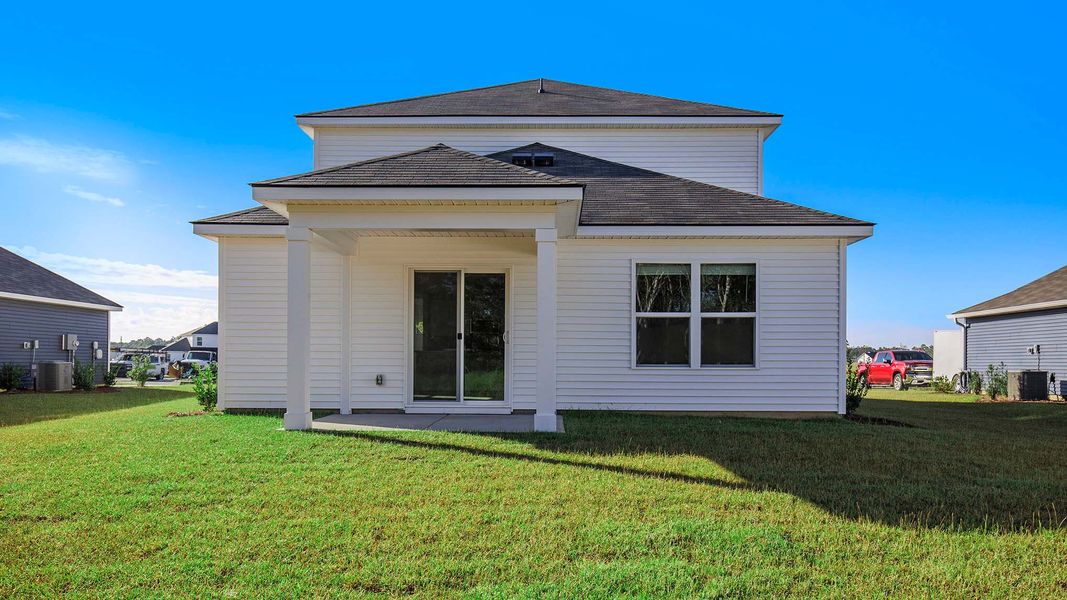 Exterior details and patio area of a home in Ridgefield, Conway (Image 4).