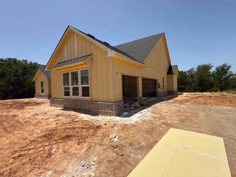 In-progress construction of a new home in Oak Grove Addition, Springtown, TX (Image 6).