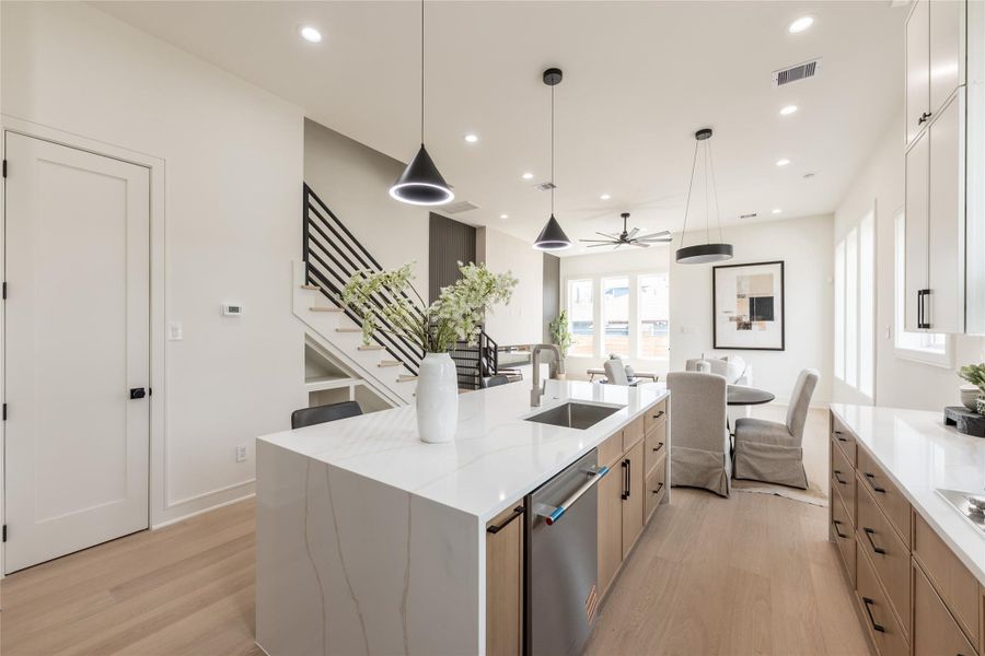 Furnished interior view inside a new home in , Houston (Image 32).