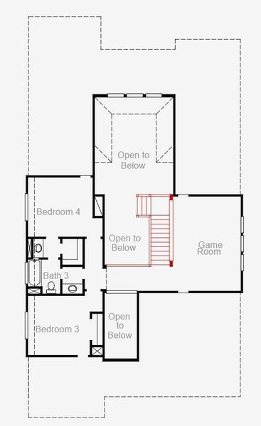 2D floor plan layout of this home in Valencia, Manvel, TX (Image 3).
