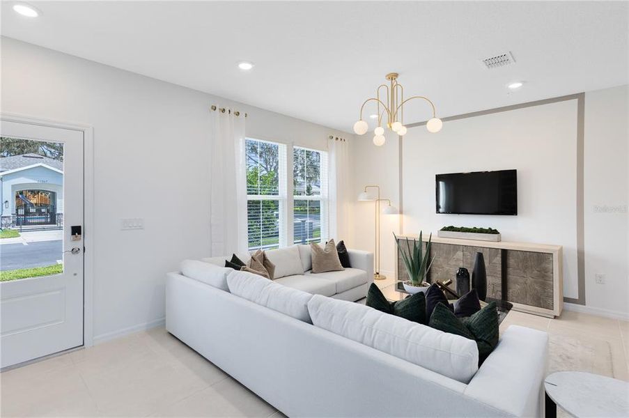 Furnished interior view inside a new home in The Cove at Nona Sound, Orlando (Image 16). Furnished interior view inside a new home in The Cove at Nona Sound, Orlando (Image 16).