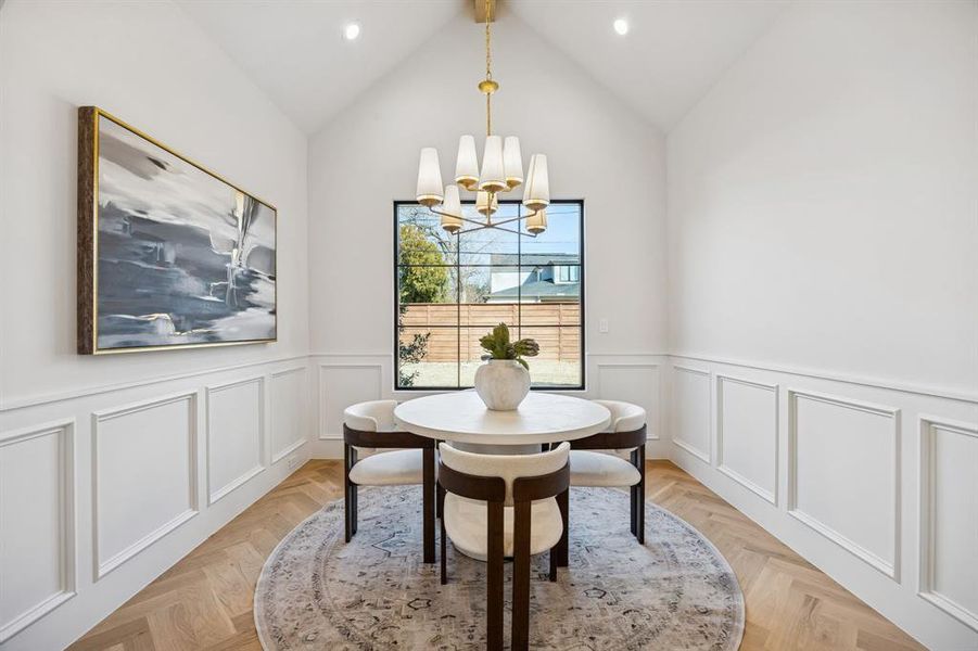 Furnished interior view inside a new home in , Dallas (Image 24).