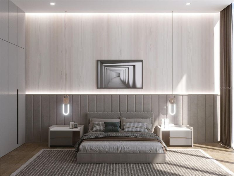 Furnished interior view inside a new home in , Sarasota (Image 8).