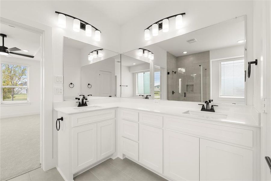 Furnished interior view inside a new home in Villages of Creekwood, Frisco (Image 11).