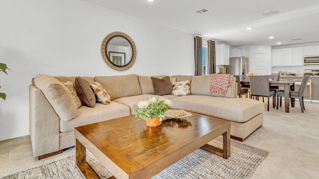 Furnished interior view inside a new home in Senita Crossing, Tucson (Image 31).