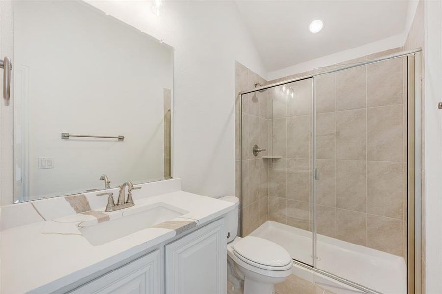 Furnished interior view inside a new home in Union Park Classic 55, Little Elm (Image 30).