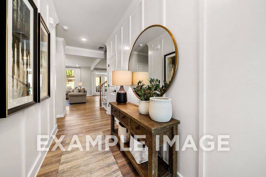 Representative furnished interior of a home built from the The Hickory B by Davidson Homes LLC in Cedar Farms, Winder (Image 5).