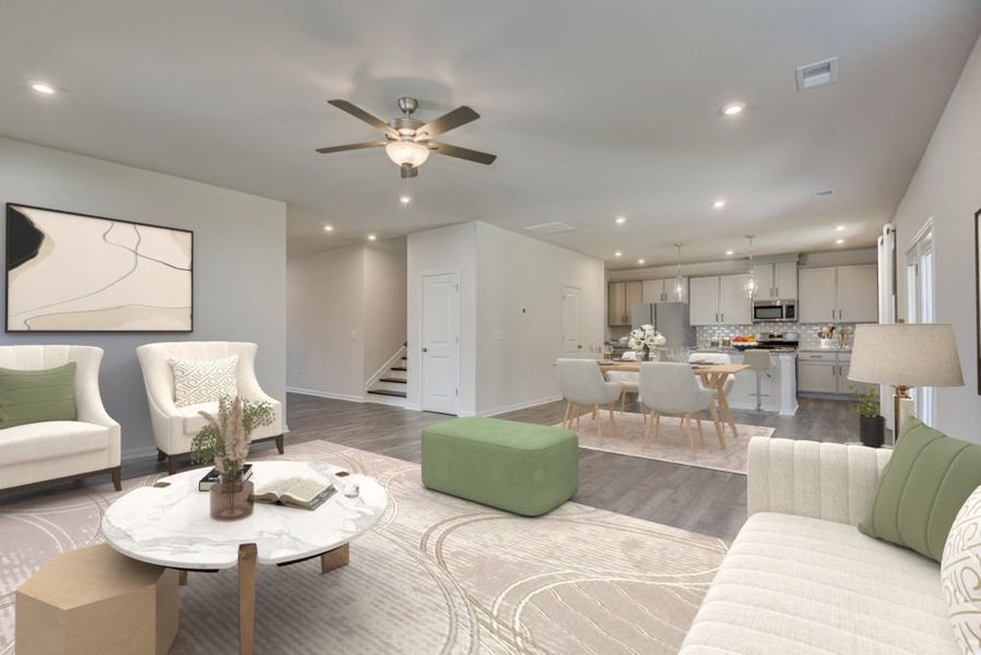 Representative furnished interior of a home built from the The Kershaw by Stanley Martin Homes in Boykin Hills, Chapin (Image 23).