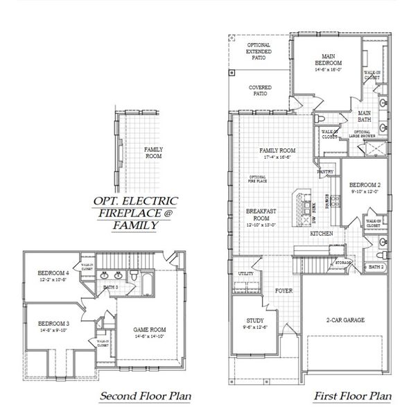 2D floor plan layout for the Sawyer by Chesmar Homes in Stream Waters, Seguin, TX (Image 2). 2D floor plan layout for the Sawyer by Chesmar Homes in Stream Waters, Seguin, TX (Image 2).