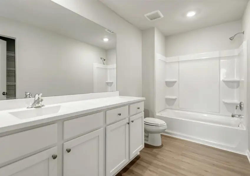 Secondary bathroom with great storage