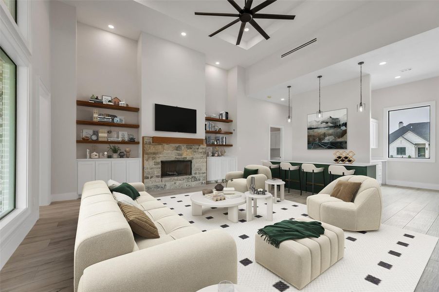 Furnished interior view inside a new home in , College Station (Image 13).