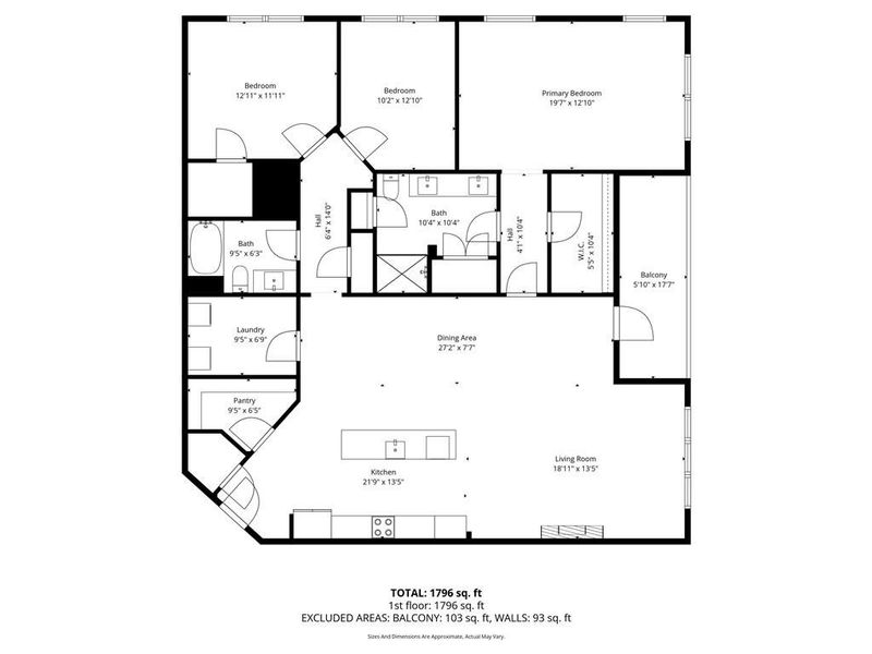 2D floor plan layout of this home in Gatherings® at Herrington, Cumming, GA (Image 6).