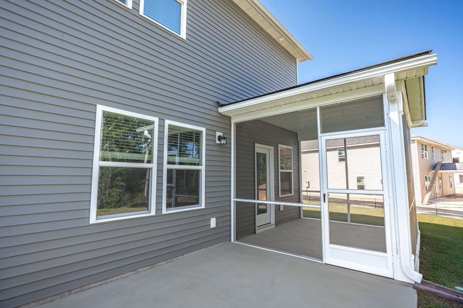 Exterior details and patio area of a home in Oakleaf Chase, Blythewood (Image 4).