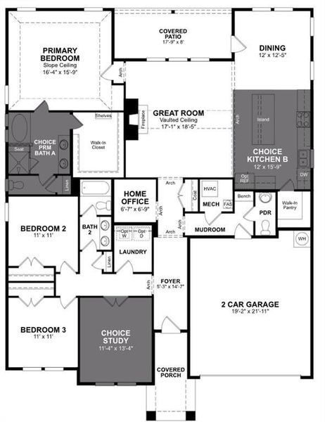 Beazer Homes Enclave at Legacy Hills Stockdale Floorplan.