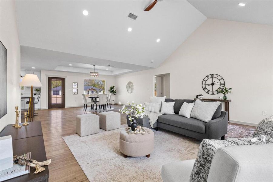 Furnished interior view inside a new home in , Brookston (Image 8).