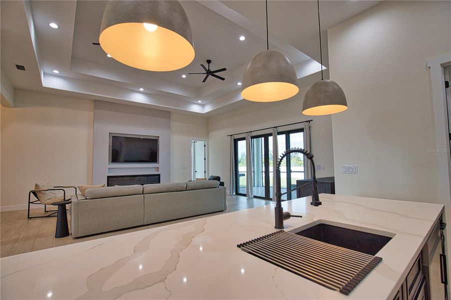 Furnished interior view inside a new home in , Placida (Image 9).