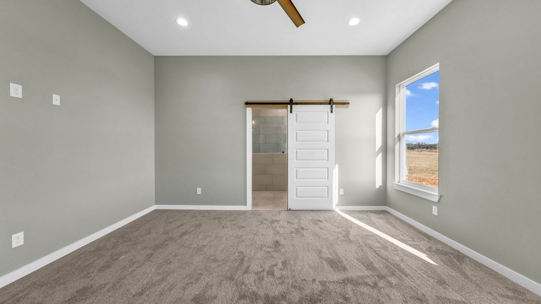 Representative unfurnished interior of a home built from the Jarrett 1 by Zeal Home Builders in Saddle Crest Estates, Weatherford (Image 62).