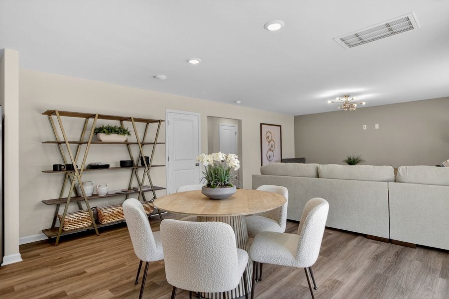 Dining Area and Family Room