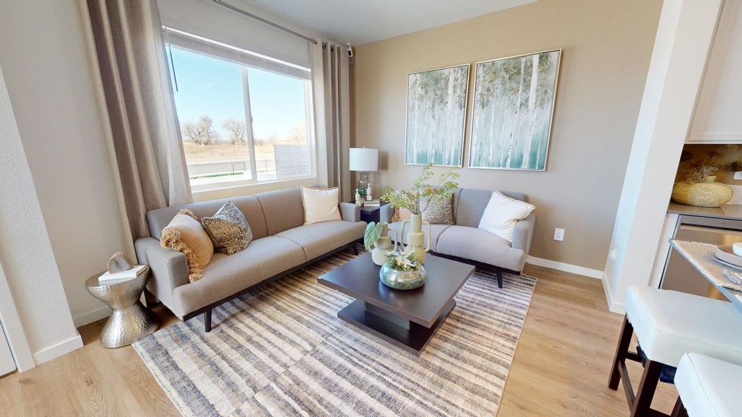 Furnished interior view inside a new home in Liberty Draw, Evans (Image 9). Furnished interior view inside a new home in Liberty Draw, Evans (Image 9).