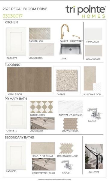 Sample of building materials used in homes in Sienna, Missouri City (Image 13).