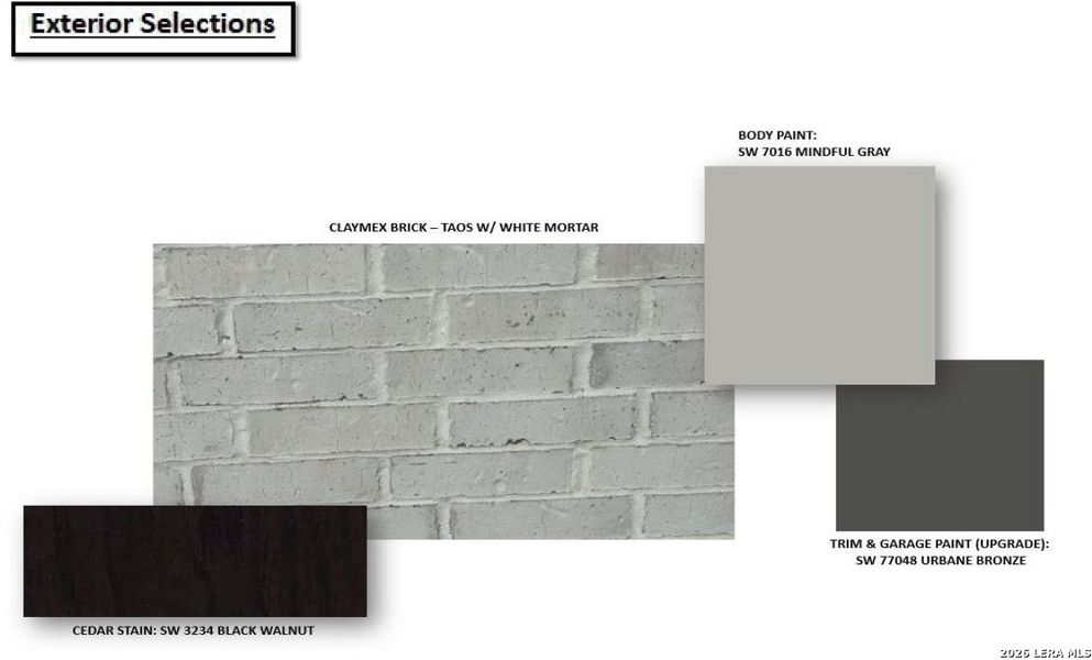 Sample of building materials used in homes in Foxbrook, Cibolo (Image 5). Sample of building materials used in homes in Foxbrook, Cibolo (Image 5).