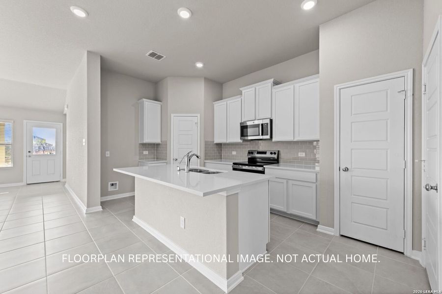 Furnished interior view inside a new home in Greenspoint Heights, Seguin (Image 4).