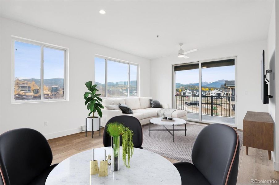 *virtually staged*. Unit represents the Modern finish package. Floor plan may vary slightly