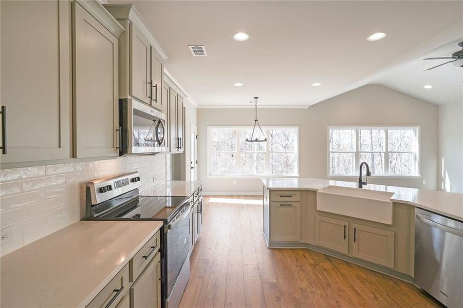 Furnished interior view inside a new home in , Dawsonville (Image 6).