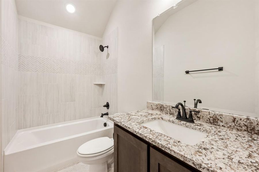 Furnished interior view inside a new home in Creekview Meadows, Pilot Point (Image 11).