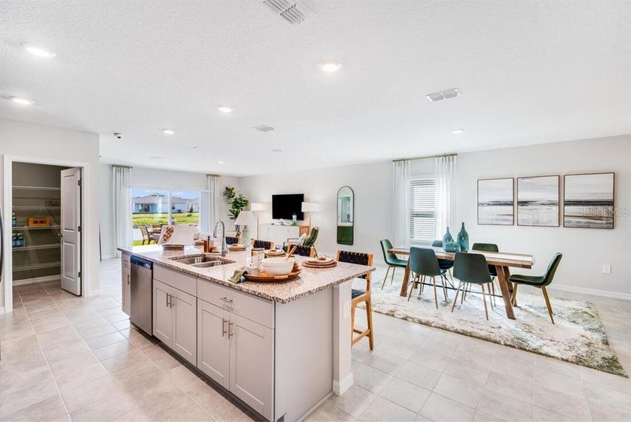 Furnished interior view inside a new home in Waterstone, Groveland (Image 5).