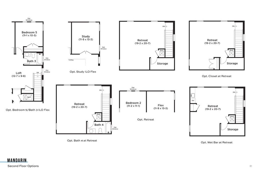 2D floor plan layout for the Mandarin by DRB Homes in Trinity Place, St. Cloud, FL (Image 23). 2D floor plan layout for the Mandarin by DRB Homes in Trinity Place, St. Cloud, FL (Image 23).