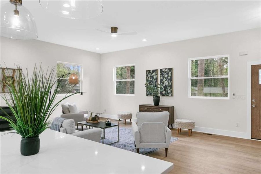 Furnished interior view inside a new home in , Atlanta (Image 6).
