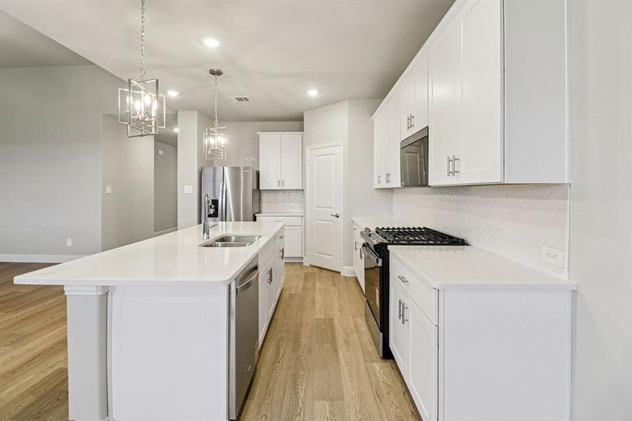 Furnished interior view inside a new home in Lakehaven - Premier Series, Farmersville (Image 13).